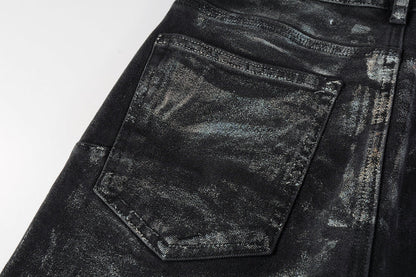 PURPLE Luxury Jeans Designer Fashion Trousers Fashionable Pants Summer Breathable Cotton Blue Pants 9028