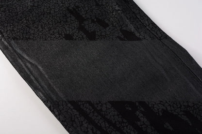 PURPLE Jeans Coating Texture Personalized Fashion Trend High quality pants 9026