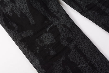 PURPLE Jeans Coating Texture Personalized Fashion Trend High quality pants 9026